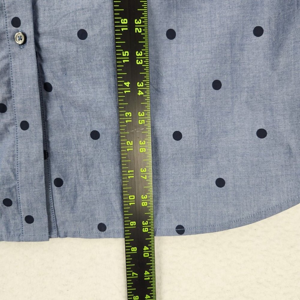 Boden Dress Womens 10 Blue Polka Tie Waist Button Front Modern Shirt Dress NEW - Picture 6 of 12
